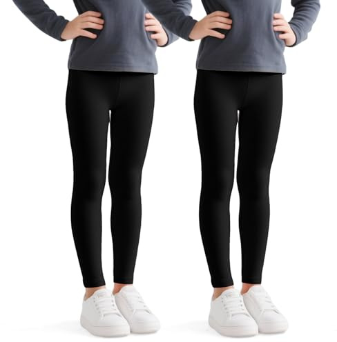 JinBei Flickleggings, sportbyxor, långa byxor, svart, 122-128