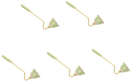 ABOOFAN 5 Pezzi Spegni Candela Estintore Tealight Fatto Spegnicandele Candlesnuffers Wick Snuffer Stoppini Candela Dipper Spegni Candele Coniche Verde Metallo