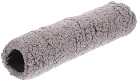 PRETYZOOM Cubierta de Reposabrazos de Sherpa para Silla de Oficina Antideslizante y Cálida Protección contra Frío Invierno Gris