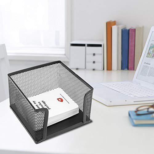 Haofy Boîte à Notes Autocollantes en Maille Métallique pour Bureau, Organisateur de Porte-cartes Durable pour Bureau avec un Design élégant et une Taille Compacte pour une Utilisation au