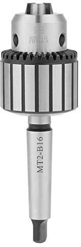 Lathe Drill Chuck 1-13mm Capacity Carbide Steel B16-MT2 Arbor Key Type Mini Tool MT2 Connecting Rods 1-13 mm Rotary for Centering Drilling Tapping Reaming Operation