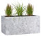 Pflanzwerk® Pflanzkübel TUB Lava Hellgrau 45x100x45cm XXL – Rechteckig – Großer Fiberglas Blumenkübel für außen und innen - Frostbeständig - UV-Schutz – Markenqualität