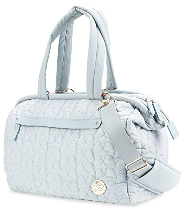 SONARIN Fasciatoio Multitasche per Neonato, Grande Capacità Multifunzionale Borsa Cambio a Tracolla Elegante per Pannolini da Viaggio con Spalline Singola (Blu)