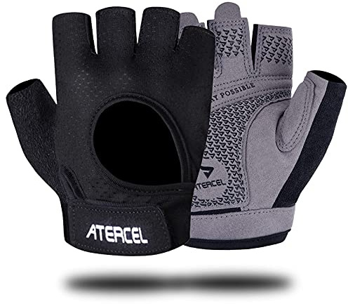 ATERCEL Guantes de Fitness para Hombre y Mujer, Guantes de Entrenamiento Transpirables para Entrenamiento de Fuerza, Culturismo, Deportes de Fuerza y Crossfit