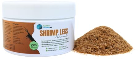 Shrimp Legs 225 ml, piccole zampe di gamberetto, cibo naturale per tutti i tipi di pesci tropicali, acqua calda e acqua fredda, cibo ricco di proteine, calcio ed elementi minerali.