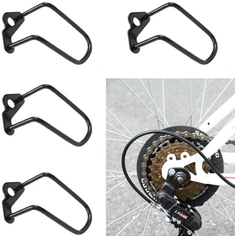 FIBOUND 4 Piezas de Cambio Bicicleta Protector, Protector de Cambio Trasero de Bicicleta, Soporte Protector de Cadena de Engranaje, para La Mayoría de Bicicletas de Carretera de Montaña