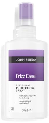 John Frieda Frizz Ease Heat Defeat Protecting Spray 150ml | Heat Protection for Hair Styling, Thermal Defence, Anti Frizz Control