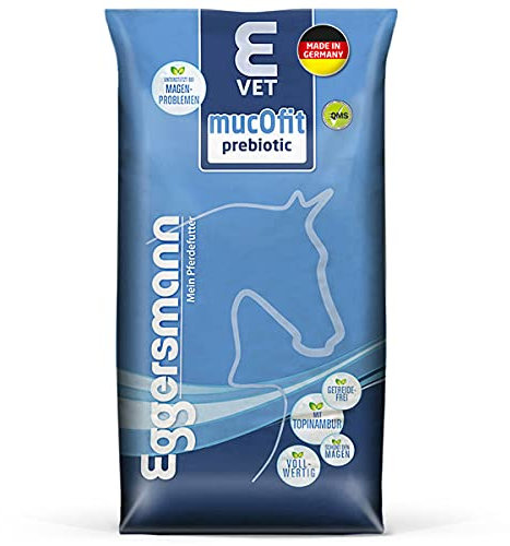 Eggersmann E Vet mucOfit prebiotic – Pferdemüsli ohne Getreide – Pferdefutter für Magen und Darm – 20 kg Sack