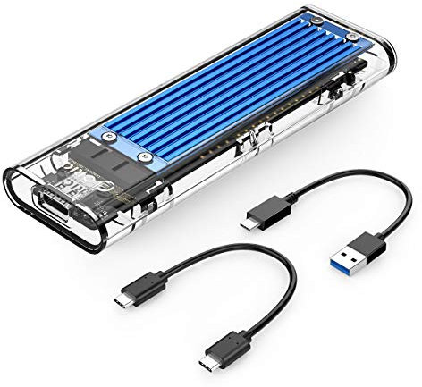 ORICO NVMe SATA SSD M.2 Gehäuse, 10Gbps USB3.2 Gen2 M2 SSD Adapter für PCIe NVME und SATA 2230 2242 2260 2280 SSDs von M-Key oder M+B Key, Bis zu 4TB, Mit UASP und Trim, Werkzeuglose - TCM2M