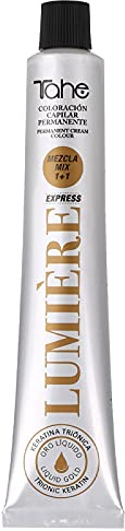 Tahe – Express Light – hårfärg, professionell permanent färgning, 100 ml - 4C-ton medium kall kastanj