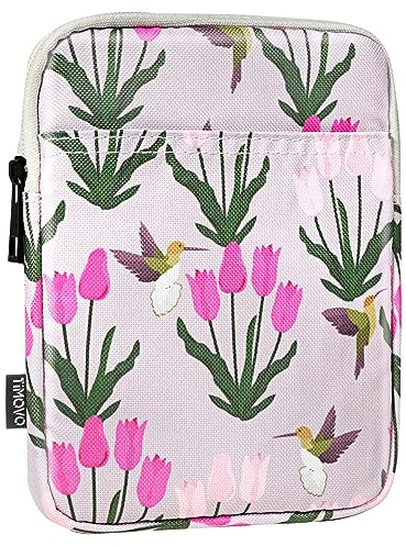 TiMOVO 6-7 Inch Sleeve Case for eReader Book Paperwhite/Colorsoft Signature Edition, Protective Sleeve Cover Pouch Bag Carrying Case for E-Reader/Oasis & Kobo Devices, Tulip
