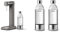 Aarke Carbonator 3, Premium Wassersprudler aus Edelstahl mit Aarke Flasche, Mattgrau Finish & 2er-Pack PET-Flaschen für Wassersprudler Carbonator 3
