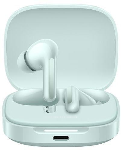 Xiaomi Redmi Buds 6 - Auriculares inalámbrico, cancelación de Ruido, Ligero, 10 Horas de autonomía y 42 Horas con el Estuche de Carga, Bluetooth, Verde (Versión ES)