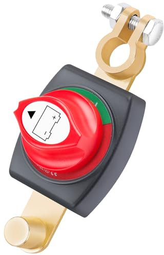 Bolatus Batterie Trennschalter 12V-48V, Auto Batteriehauptschalter Trennschalter Wasserdicht, Batterie Hauptschalter für Auto Truck Motorrad Wohnmobile Marine Boat