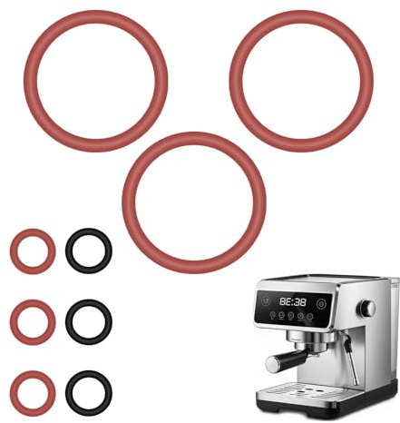 9 pcs Dichtungsringe Set für Brüheinheit Siemens EQ6,Silikon O-Ring Dichtungen Kompatibel mit Gaggenau&Bosch&Neff,Dichtungsring Set Kompatibel Mit Philips-Saeco Dichtung O-Ringe