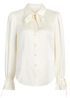Cinq à Sept Women's Troyer Top, Ivory, M