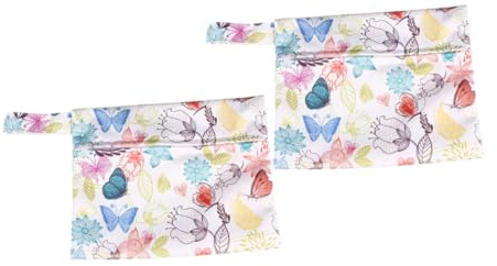 POPETPOP 2 piezas Bolsa de Almacenamiento para Compresas Femenina Portátil Colorida Práctica para Viaje Oficina Escuela Organizador Multiusos