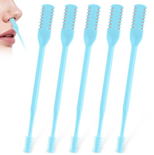 ZASZO 5Pcs Nose Hair Trimmer for Women, Double-Sided Nose Trimmer Women