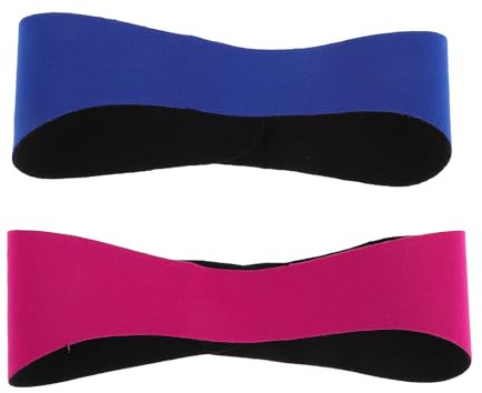 Baluue Bandeau de Bain en Néoprène pour Garçon et Filles, 2 Pièces, Protection des Oreilles pour Natation, Résistant la Déformation Motifs Cartoon Adorables
