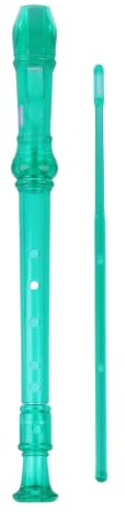 Vuxeninspelare Plastblockflöjt Med Sammetsväska Sex Hål Och Åtta G Typ Sopran Nybörjare Vuxen Instrument(Green)