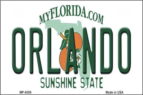 DOGT Orlando Florida Novelty Metal License Plate Size: Approx. 20 * 30cm/ 7.8 * 11.8 inch(L * W)
