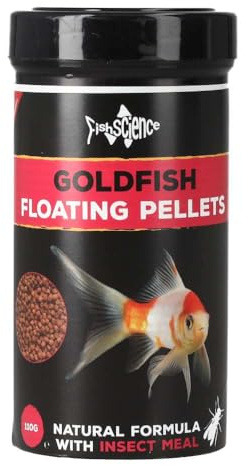 FishScience Floating Goldfish Pellets 2mm - 110g (250ml) | Goldfish Food