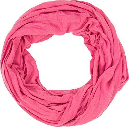 fashionchimp BASIC-Loop für Damen und Herren in angesagten Trendfarben, Jersey-Design, Schlauchschal (Pink-Rosa)