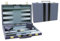 NEWFUN 18 Zoll Backgammon，Backgammon Holz，Backgammon Koffer，Backgammon-Set, Brettspiel mit hochwertigem Lederetui mit Würfelbecher, tragbares und für Erwachsene Brettspiel