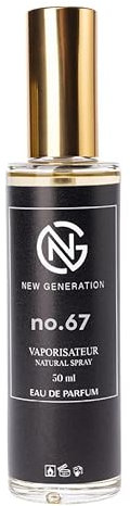 NEW GENERATION EAU DE PARFUM NO.67 Gilt por Damen Parfum Duftzwilling - 50ml Eau de Parfum Duftspray für Frauen, langanhaltender Luxusduft, Made in Germany
