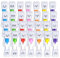 HOSTK 28PCS Minuteur de Sable sablier, 2 Minutes sablier Horloge de Sable Temps de brossage des Dents Ensemble minuteur de Brosse à Dents pour Les Enfants Salle de Classe Jeu Maison, 7 Couleurs