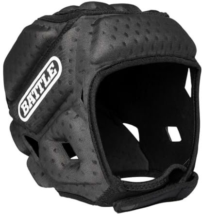Battle Sports Protective Softshell Sports Helmet with Ventilation, 95% Head Coverage, Adjustable Chin Strap (Small)