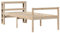 vidaXL Seniorenbett, Komfortbett Holzbett mit Kopfteil ohne Matratze, Massivholzbett Einzelbett für Schlafzimmer, Bett Bettgestell mit Lattenrost, 90x200cm