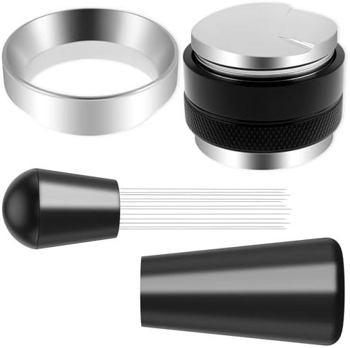 51 mm, set di tamper per caffè, in acciaio inox, resistente alla ruggine, impermeabile, set di accessori per espresso, set di accessori magnetici per la pulizia della macchina da caffè