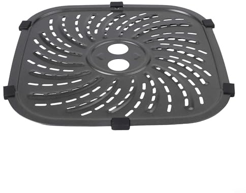 Eawfgtuw Plateau de rechange pour friteuse à air comprimé PowerXL Pro Air Fryer Plus, poêle à frire en acier au carbone avec revêtement anti-adhésif double couche et poignée, lave-vaisselle (24 x 24