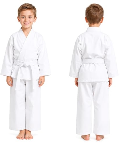 PBSKM Karate Gi for Kids and Adult, Karate Uniform with Belt(1/140CM)