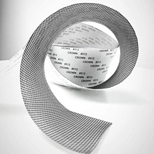 YIQI Reparación de ventanas y puertas, cinta adhesiva para mosquiteras, cinta de malla de tela de fibra de vidrio con sello adhesivo resistente al agua 5 cm x 200 cm (gris)