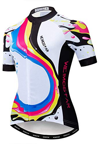 Hotlion sommarcykeltröja, andas, för kvinnor, mountainbiketröja, snabbtorkande, kortärmad, cykelkläder, Cf2239, M