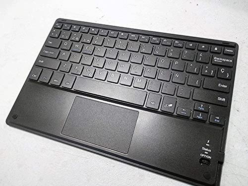 Theoutlettablet® Bluetooth-tangentbord (trådlöst) för Lenovo Legion Y700 8,8 Tablet med Ñ på spanska och pekplatta