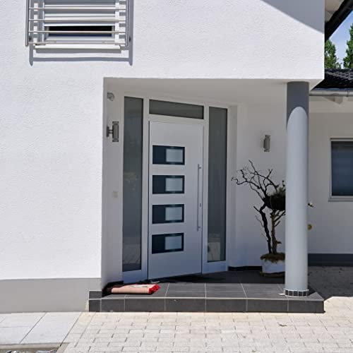 INLIFE Puerta de entrada, 100 x 210 cm, aluminio y PVC, 63,2 kg, 3157063