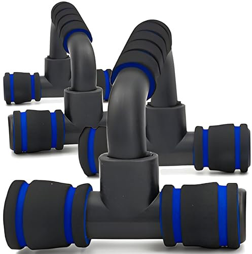Retoo Liegestützgriffe 2er Set Push-Up Bars Rutschfeste Griffe Liegestütze Pushup Bars für Muskeltraining und Krafttraining in Schwarz