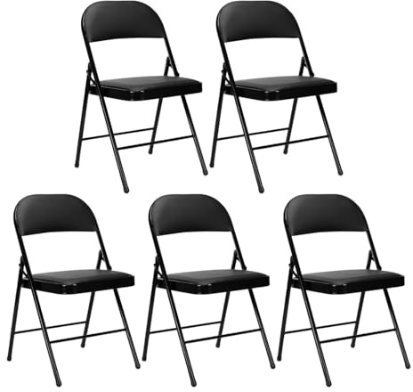 THINIA HOME Pack 5 Sillas Plegables Acolchadas