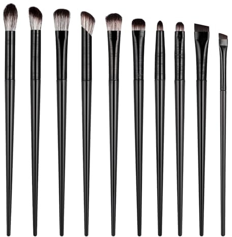 10 Pcs Eyeshadow Brush Eye Makeup Brushes Set Professional Blending Eyeshadows Makeup Brush Precision Makeups Brushes for Eyeshadow Eyebrows Eyeliner Blending