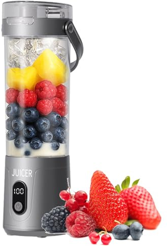 Exprimidor,Extractor de Eléctrico para Frutas | Licuadora Portátil con Pantalla Digital Gran Capacidad Electrodomésticos Cocina para Naranja Cítricos Limón Viaje Picnic