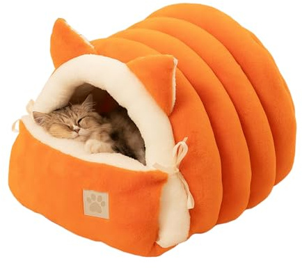 Cat Beds - Soft Washable Bed with Removable Insert | Small Dog Nest Soft and for Kittens and Puppies - Soothing Sleeping Place for Cold Days, Ideal for Living Rooms