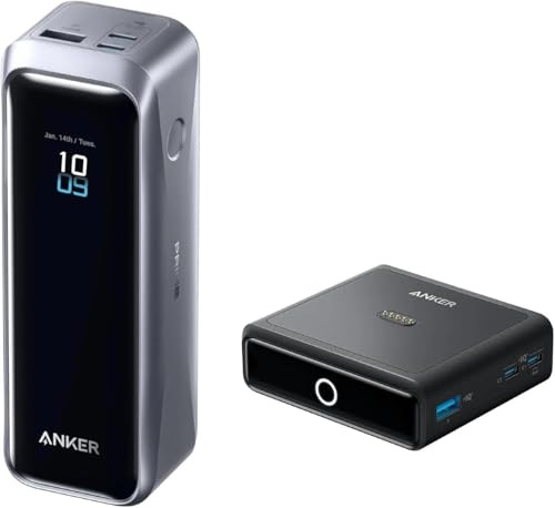 Anker Prime Powerbank (20100mAh, 3 Ports, 220W) & Anker Ladestation（100W, 4 Anschlüssen