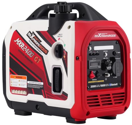maXpeedingrods Generatore di Corrente Portatile Inverter 2000W, Solo 15 kg con Monitoraggio dei Dati Tramite App Bluetooth® con 2 prese USB e 230V per Campeggio, Festival e Camper