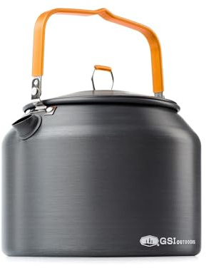 GSI Outdoor Halulite - Bollitore da tè in alluminio ultraleggero con riscaldamento superiore