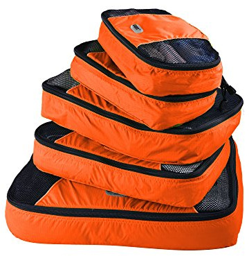 GOX Ultra Light 5 piezas cubos de embalaje de viaje organizadores de equipaje 1 grande 2 mediano 2 pequeño
