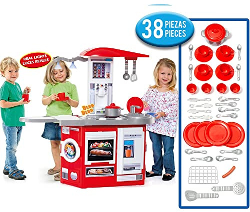 MOLTO | Cucina giocattolo per ragazze e ragazzi con elettrodomestici | Giocattoli educativi per bambini | A partire da 3 anni