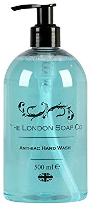 London Soap Co. Anti-Bac Hand Wash - Luxury Liquid Hand Soap - Antibacterial Handwash - Effective Germ-Killing Hand Soap - Soft on Skin, 500ml